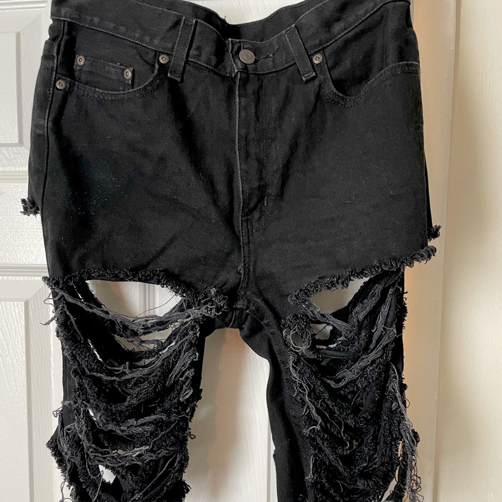 Distressed shorts